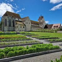 Der neu angelegte Klostergarten des Münsters St. Maria und Markus (G. Seitz)